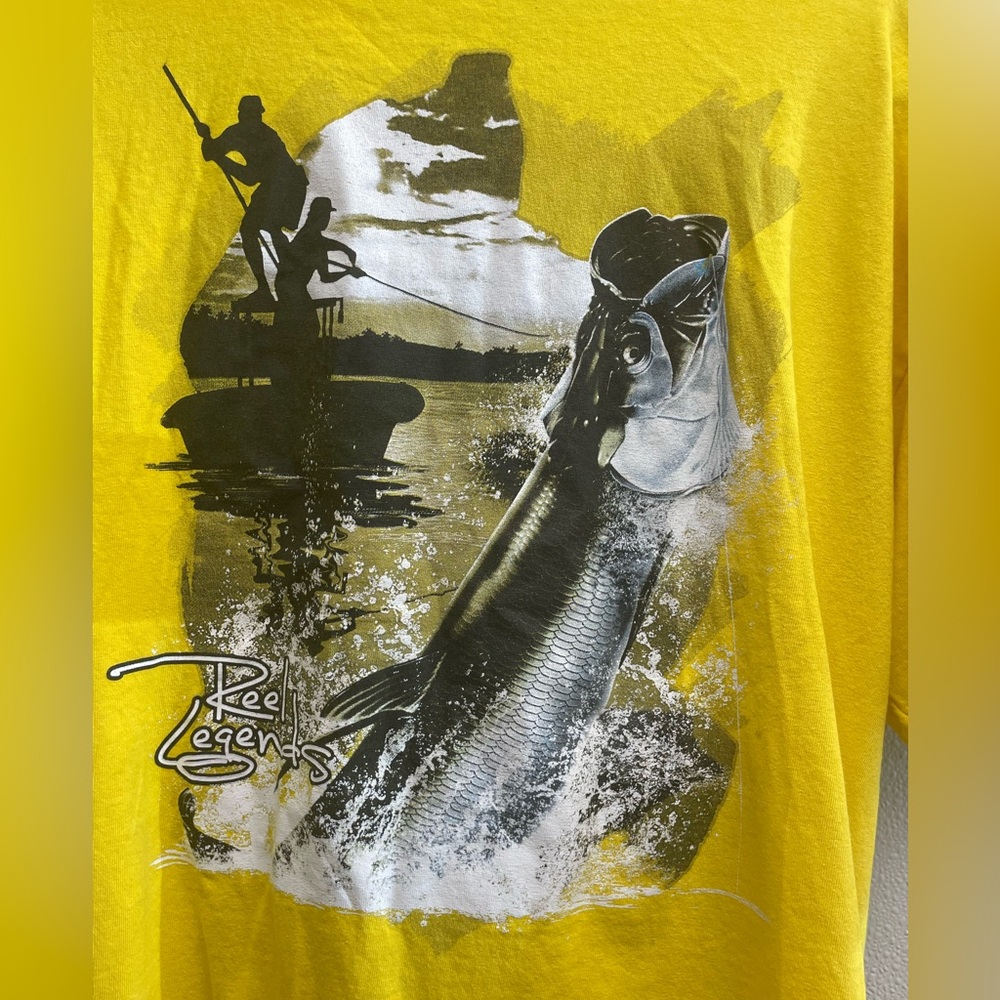 Reel Legends Tarpon  XL Tee Shirt. Florida Fishing Shirt.